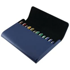 Pineider Genuine Italian Leather Pen Case, 12 Pens -Elegant Pen Cheap Store 123
