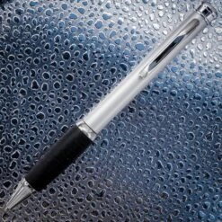 Executive Metal Ballpoint Pen, Silver & Black