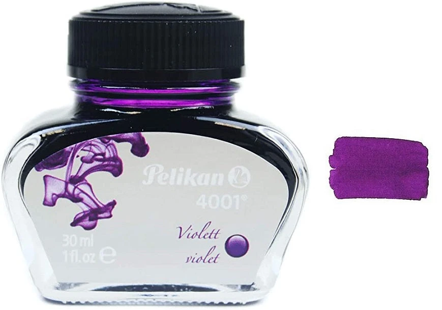 Pelikan 4001 Fountain Pen Ink Bottle, 30ml, Violet 1 Pelikan 4001 Fountain Pen Ink Bottle, 30ml, Violet