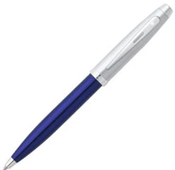 Sheaffer 100 Ballpoint Pen, Translucent Blue & Chrome