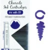 Monteverde International Standard Fountain Pen Ink Cartridges, Charoite