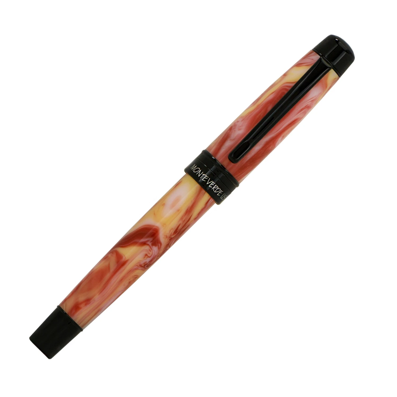 Monteverde Prima Fountain Pen, Red Swirl 2 Monteverde Prima Fountain Pen, Red Swirl - Image 2