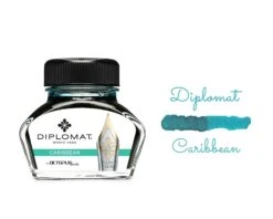 Diplomat Octopus Fountain Pen Ink Bottle, 30ml, Caribbean Turquoise