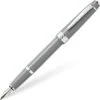 Cross® Cross Bailey Light Fountain Pen, Polished Grey Resin