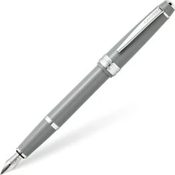 Cross® Cross Bailey Light Fountain Pen, Polished Grey Resin
