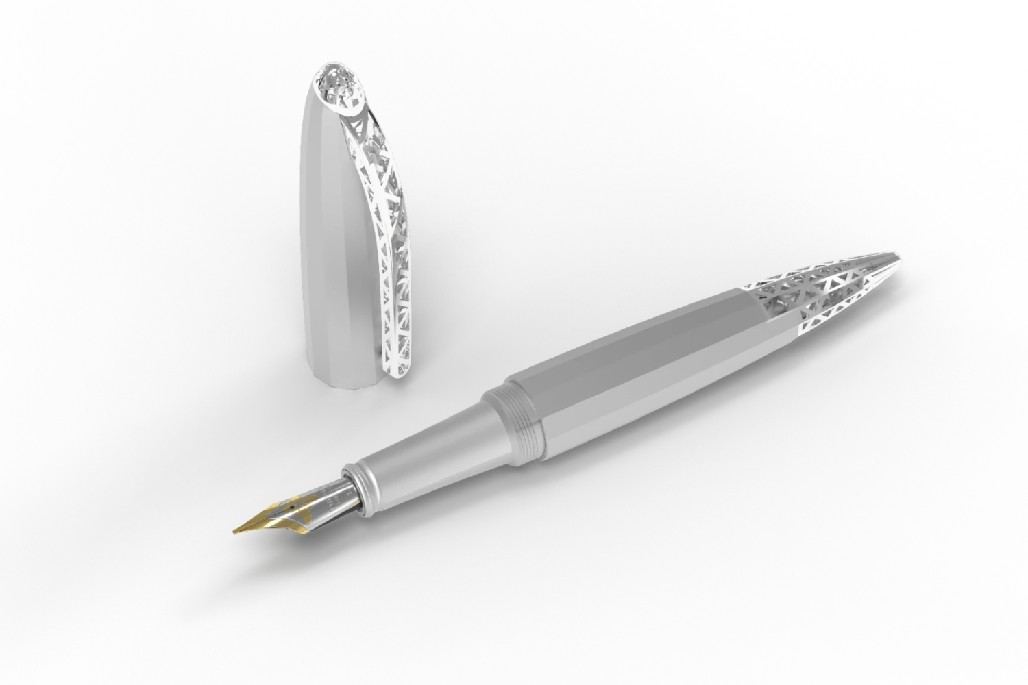 Diplomat Limited Edition Zepp Fountain Pen, Chrome 1 Diplomat Limited Edition Zepp Fountain Pen, Chrome