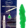 Conklin Fountain Pen Ink Cartridges, 12 Pack, Green