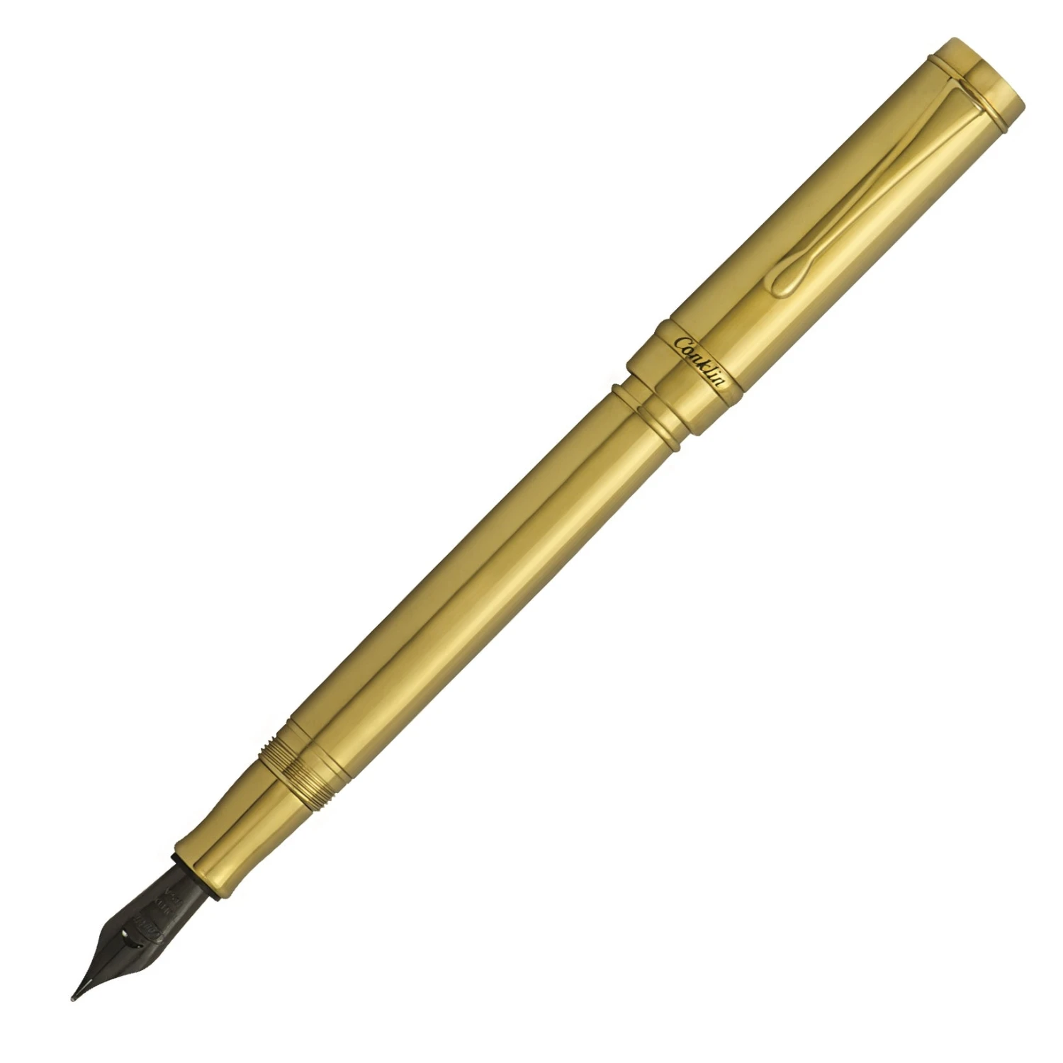 Conklin Duragraph Metal Fountain Pen, PVD Gold 1 Conklin Duragraph Metal Fountain Pen, PVD Gold