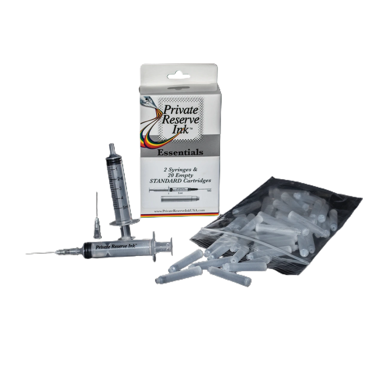 Private Reserve Essentials Empty Refillable Fountain Pen Ink Cartridges Set 1 Private Reserve Essentials Empty Refillable Fountain Pen Ink Cartridges Set