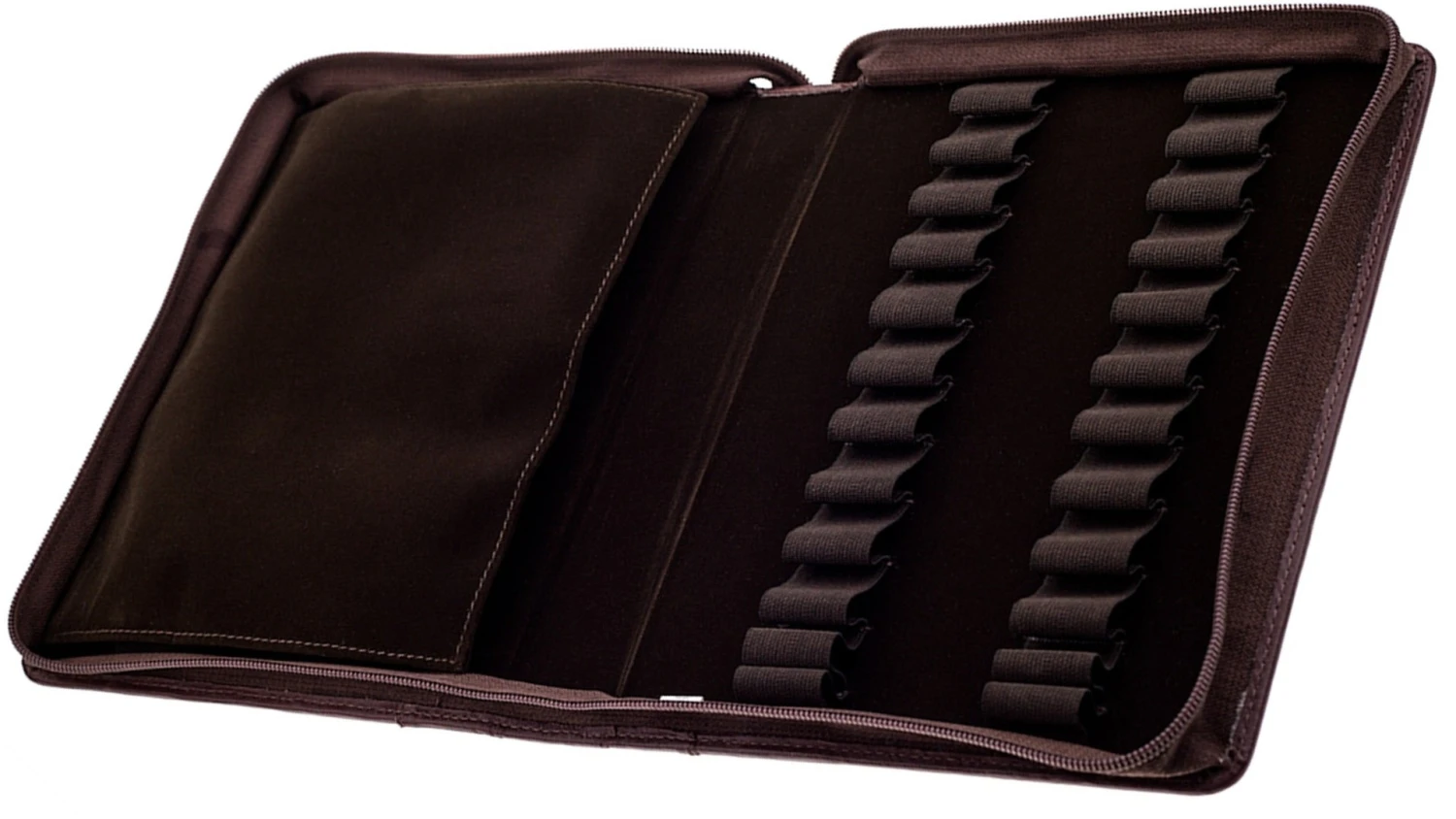 Girologio Zippered Leather Pen Case, 24 Pens 2 Girologio Zippered Leather Pen Case, 24 Pens - Image 2