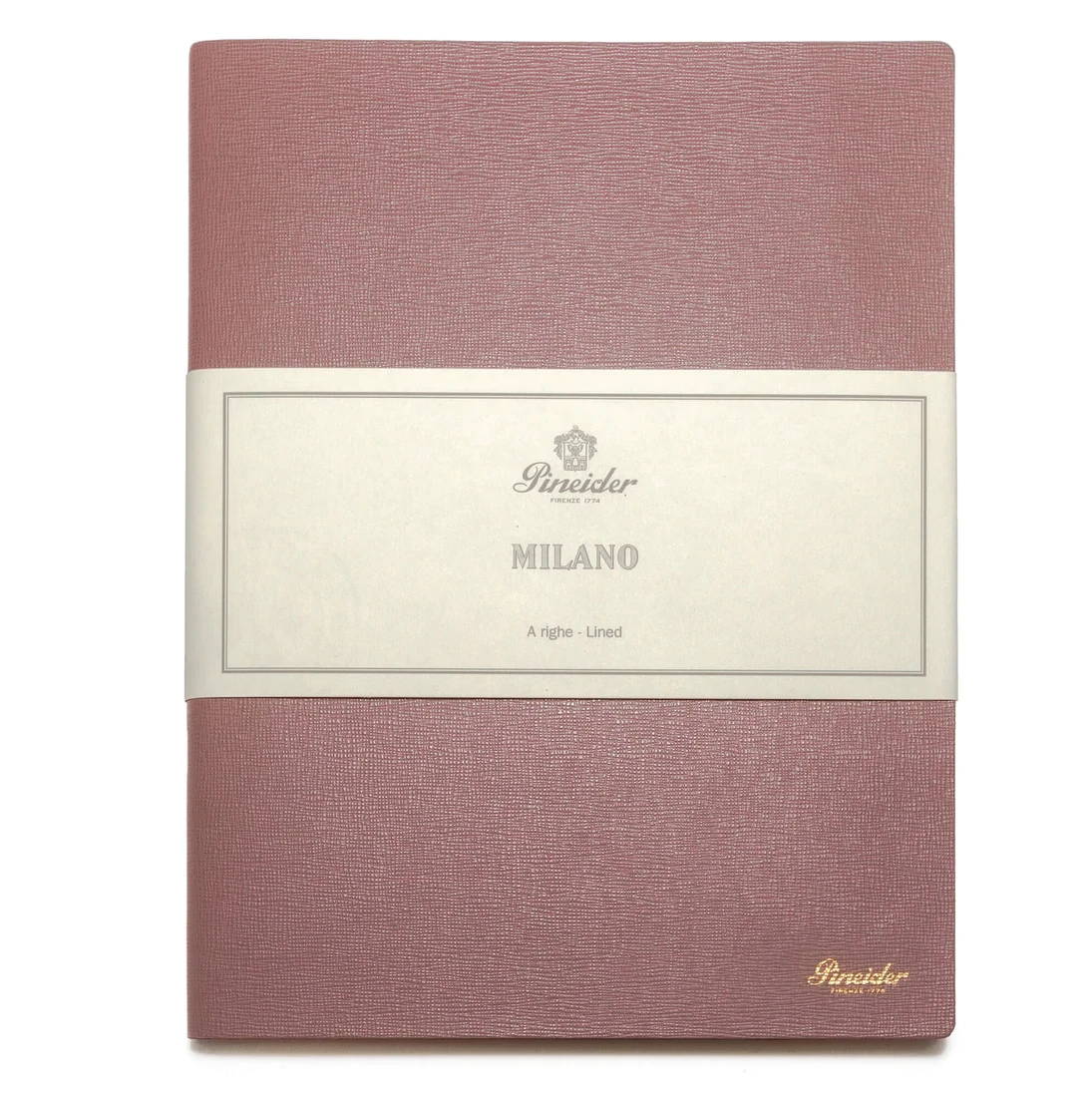 Pineider Notes Milano Leather Notebook, Lilac, Lined Ivory Paper 1 Pineider Notes Milano Leather Notebook, Lilac, Lined Ivory Paper