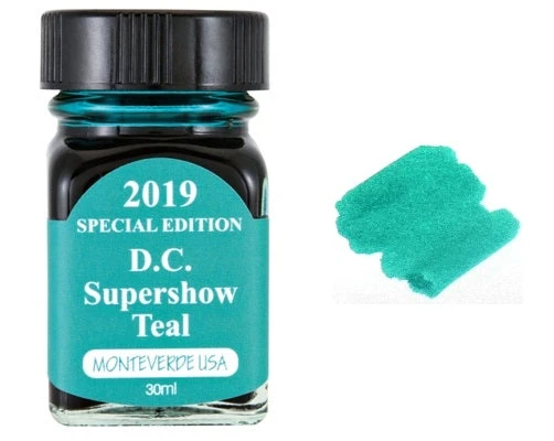 Monteverde 30ml Special Edition Fountain Pen Ink Bottle, Teal 1 Monteverde 30ml Special Edition Fountain Pen Ink Bottle, Teal