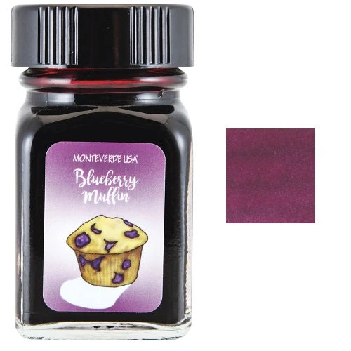 Monteverde 30ml Fountain Pen Ink Bottle, Sweet Life, Blueberry Muffin 1 Monteverde 30ml Fountain Pen Ink Bottle, Sweet Life, Blueberry Muffin