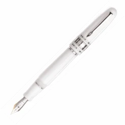 Marlen Class White Marble Fountain Pen, Two Toned