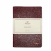 Pineider Notes Milano Leather Notebook, Red Wine, Lined Ivory Paper