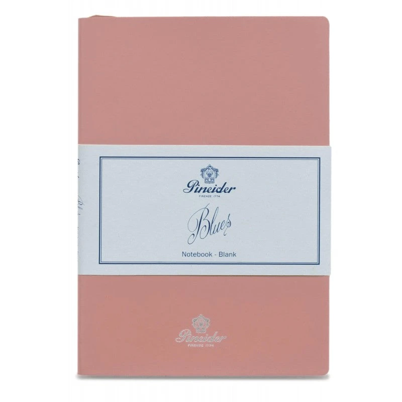 Pineider Blues Notebook, A5, 192 Blank Pages, 55gr Paper, Pink 1 Pineider Blues Notebook, A5, 192 Blank Pages, 55gr Paper, Pink