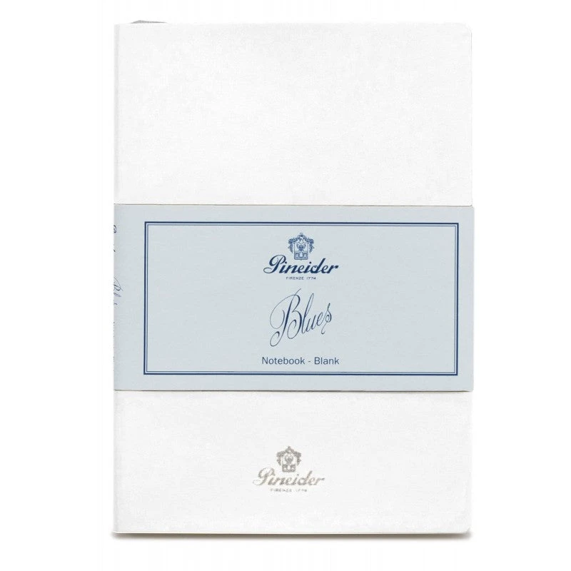 Pineider Blues Notebook, A5, 192 Blank Pages, 55gr Paper, White 1 Pineider Blues Notebook, A5, 192 Blank Pages, 55gr Paper, White