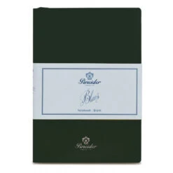 Pineider Blues Notebook, A5, 192 Blank Pages, 55gr Paper, Dark Green