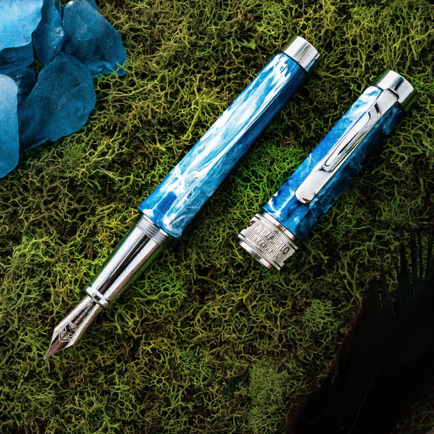 Stipula Adagio Fountain Pen, Blue Cave 1 Stipula Adagio Fountain Pen, Blue Cave