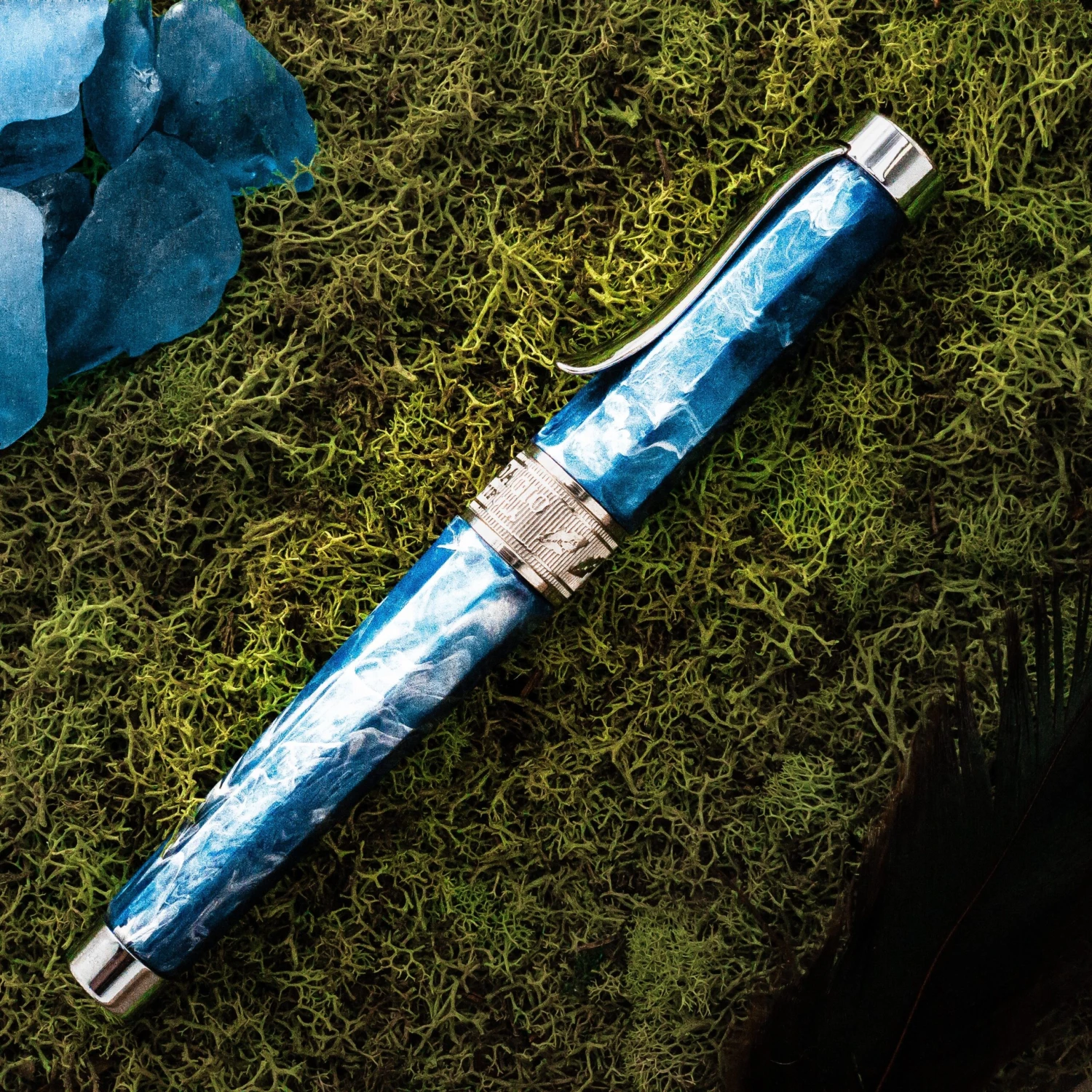 Stipula Adagio Fountain Pen, Blue Cave 2 Stipula Adagio Fountain Pen, Blue Cave - Image 2
