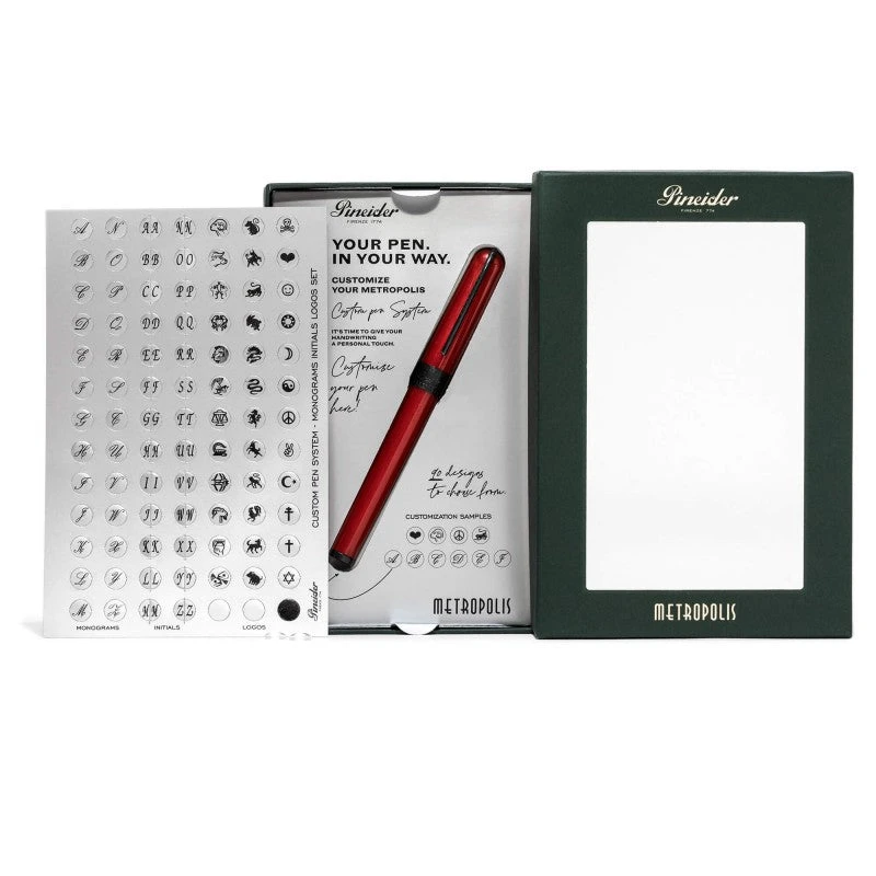 Pineider Metropolis Rollerball Pen, Black 2 Pineider Metropolis Rollerball Pen, Black - Image 2