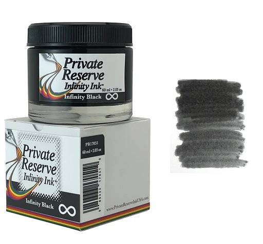 Private Reserve Infinity Fountain Pen Ink Bottle, 60ml, Black 1 Private Reserve Infinity Fountain Pen Ink Bottle, 60ml, Black