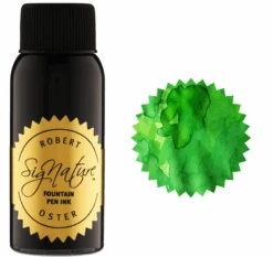 Robert Oster Fountain Pen Ink Bottle, 50ml, Green Green