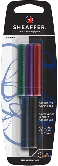 Sheaffer Skrip Classic Fountain Pen Ink Cartridges, Assorted