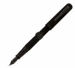 Conklin Mark Twain Limited Edition Crescent Filler Fountain Pen, Superblack/Gunmetal