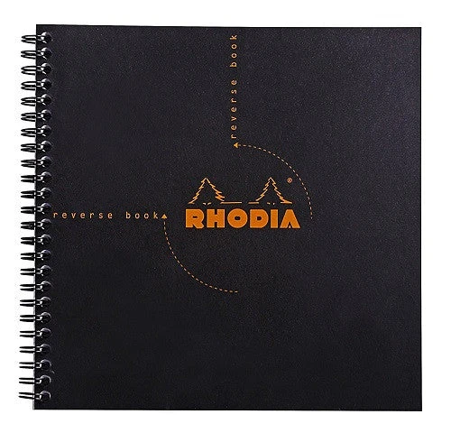 Rhodia Classic Reverse Book, Side Wirebound , Black Dot, 8 ¼ X 8 ¼ 1 Rhodia Classic Reverse Book, Side Wirebound , Black Dot, 8 ¼ X 8 ¼