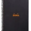 Rhodia Classic Meeting Book, Black, Lined, 6 ½ X 8 ¼