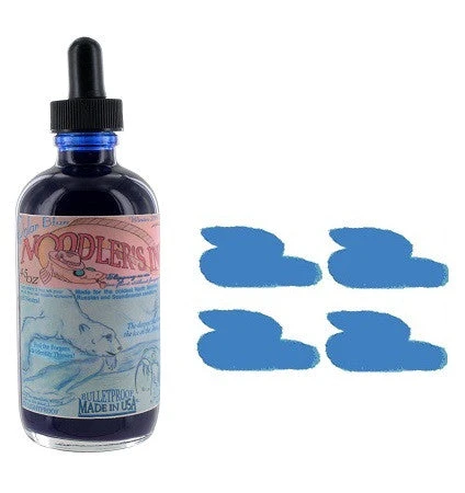 Noodlers Fountain Pen Ink Bottle - 4.5 Oz Eternal Polar Blue W/ Free Pen 1 Noodlers Fountain Pen Ink Bottle - 4.5 Oz Eternal Polar Blue W/ Free Pen
