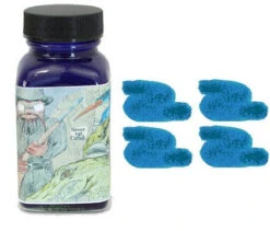 Noodlers Fountain Pen Ink Bottle - Bad Blue Heron