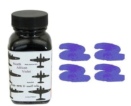 Noodlers Fountain Pen Ink Bottle - VMail North African Violet 1 Noodlers Fountain Pen Ink Bottle - VMail North African Violet