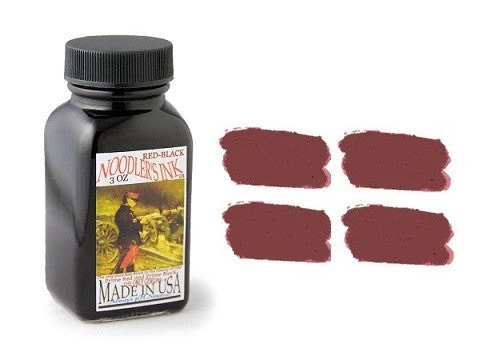 Noodlers Fountain Pen Ink Bottle - Red Black 1 Noodlers Fountain Pen Ink Bottle - Red Black